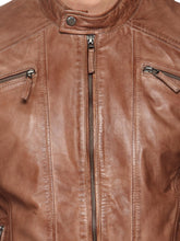 Load image into Gallery viewer, Teakwood Men's Tan Leather Jackets