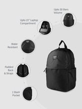 Load image into Gallery viewer, Teakwood Unisex Backpack with 15 inch Laptop Compartment & Water Resistance