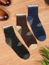 Load image into Gallery viewer, Teakwood Leathers Men's Pack Of 3 Cotton Above Ankle Length Socks