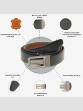 Load image into Gallery viewer, Men's Genuine Leather Reversible Belt