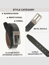 Load image into Gallery viewer, Men's Genuine Leather Reversible Belt