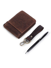Load image into Gallery viewer, Teakwood Genuine Leather Accessory Gift Set