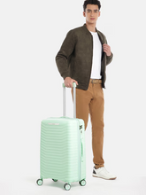 Load image into Gallery viewer, Silver Bar Textured 360 Degree Rotation Hard Large-Sized Trolley Bag 95L