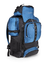 Load image into Gallery viewer, Teakwood Leathers Unisex petrol & Black Colourblocked Rucksack