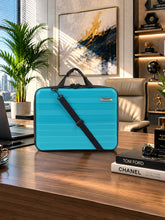 Load image into Gallery viewer, Teakwood Hard Shell Business Carryall with 16-Inch Laptop Compartment, Laptop Sleeve, Organizer Pockets, Trolley Sleeve, Comfortable Handles & Adjustable Detachable Shoulder Strap