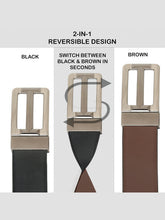 Load image into Gallery viewer, Men's Genuine Leather Reversible Belt