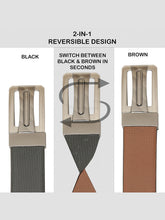 Load image into Gallery viewer, Men's Genuine Leather Reversible Belt