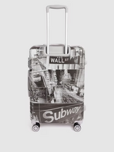 Load image into Gallery viewer, Subway Print 360 Degree Rotation Hard-Sided Cabin-Sized Trolley Bag