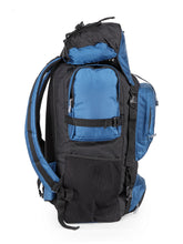 Load image into Gallery viewer, Teakwood Leathers Unisex petrol & Black Colourblocked Rucksack