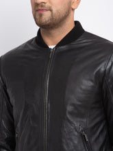 Load image into Gallery viewer, Teakwood Leathers Men's 100% Genuine Black Leather Jacket