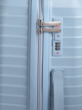 Load image into Gallery viewer, Silver Bar Textured 360 Degree Rotation Hard Sized Trolley Bag