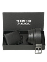 Load image into Gallery viewer, Teakwood Genuine Leather Combo Gift Set