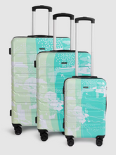 Load image into Gallery viewer, Twin Printed 360-Degree Rotation Hard-Sided Cabin-Sized Trolley Bag