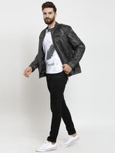 Load image into Gallery viewer, Teakwood Leathers Black Men's 100% Genuine Leather Jacket