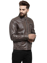 Load image into Gallery viewer, Teakwood Leathers Brown Men's 100% Genuine Leather Jacket