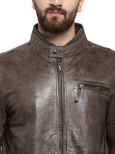 Load image into Gallery viewer, Teakwood Leathers Brown Men's 100% Genuine Leather Jacket