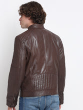 Load image into Gallery viewer, Teakwood Leathers Brown Men's 100% Genuine Leather Jacket