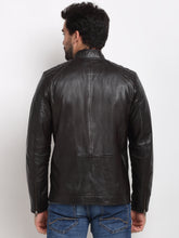 Load image into Gallery viewer, Teakwood Leathers Dark Brown Men's 100% Genuine Leather Jacket