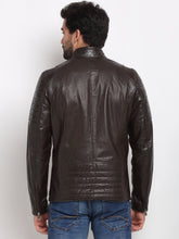 Load image into Gallery viewer, Teakwood Leathers Brown Men's 100% Genuine Leather Jacket