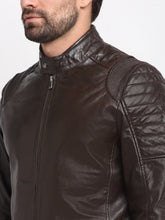 Load image into Gallery viewer, Teakwood Leathers Brown Men's 100% Genuine Leather Jacket