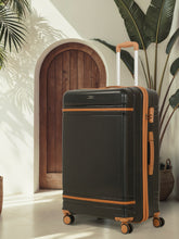 Load image into Gallery viewer, Teakwood Large Hard Shell Travel Trolley Luggage with 360° Dual Spinner Wheels, Unbreakable Scratch-Resistant Body, Side Combination Lock, Heavy-Duty Zippers, Mesh Organizer & Elastic Cross Straps