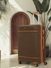 Load image into Gallery viewer, Teakwood Large Hard Shell Travel Trolley Luggage with 360° Dual Spinner Wheels, Unbreakable Scratch-Resistant Body, Side Combination Lock, Heavy-Duty Zippers, Mesh Organizer & Elastic Cross Straps