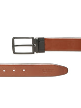 Load image into Gallery viewer, Teakwood Men's Premium Genuine Leather 2-in-1 Reversible Belt | Black & Brown Fine Leather Finish | Matte Black Vector Pin Buckle | Adjustable 35 mm Dress Belt for Formal, Casual, Office & Business Wear