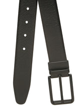 Load image into Gallery viewer, Teakwood Men's Premium Genuine Leather 2-in-1 Reversible Belt | Black & Brown Natural Grain Leather Finish | Matte Black Classic Edge Pin Buckle | Adjustable 35 mm Dress Belt for Formal, Casual, Office & Business Wear