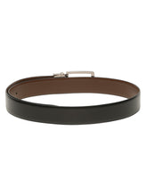 Load image into Gallery viewer, Teakwood Men's Premium Genuine Leather 2-in-1 Reversible Belt | Black & Brown Pebble Grain Leather Finish | Nickel Black Refined Slim Frame Pin Buckle | Adjustable 35 mm Dress Belt for Formal, Casual, Office & Business Wear