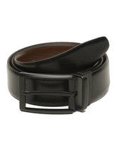 Load image into Gallery viewer, Teakwood Men's Premium Genuine Leather 2-in-1 Reversible Belt | Black & Brown Natural Grain Leather Finish |Matte Black Classic Tapered Pin Buckle | Adjustable 35 mm Dress Belt for Formal, Casual, Office & Business Wear