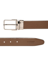 Load image into Gallery viewer, Teakwood Men's Premium Genuine Leather 2-in-1 Reversible Belt | Black & Brown Natural Grain Leather Finish /Nickel black Classic Angular Pin Buckle | Adjustable 35 mm Dress Belt for Formal, Casual, Office & Business Wear