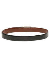 Load image into Gallery viewer, Teakwood Men's Premium Genuine Leather 2-in-1 Reversible Belt | Black & Brown Fine Leather Finish | Silver Vector Pin Buckle | Adjustable 35 mm Dress Belt for Formal, Casual, Office & Business Wear