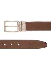 Load image into Gallery viewer, Teakwood Men's Premium Genuine Leather 2-in-1 Reversible Belt | Black & Brown Dual-Sided Natural Grain Leather | Nickel Black Rectangular Buckle | 35 mm Adjustable Belt for Formal, Casual & Office Wear