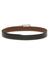 Load image into Gallery viewer, Teakwood Men's Premium Genuine Leather 2-in-1 Reversible Belt | Black & Brown Natural Grain Leather Finish |Nickel Black Slim Frame Pin Buckle | Adjustable 35 mm Dress Belt for Formal, Casual, Office & Business Wear