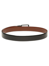 Load image into Gallery viewer, Teakwood Men's Premium Genuine Leather 2-in-1 Reversible Belt | Black & Brown Fine Leather Finish | Matte Black Linear Pin Buckle | Adjustable 35 mm Dress Belt for Formal, Casual, Office & Business Wear