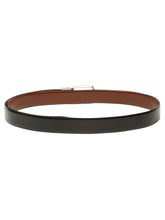 Load image into Gallery viewer, Teakwood Men's Premium Genuine Leather 2-in-1 Reversible Belt | Black & Brown Fine Leather Finish | Silver Radius Pin Buckle | Adjustable 35 mm Dress Belt for Formal, Casual, Office & Business Wear