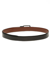 Load image into Gallery viewer, Teakwood Men's Premium Genuine Leather 2-in-1 Reversible Belt | Black & Brown Fine Leather Finish | Black Rectangular Pin Buckle | Adjustable 35 mm Dress Belt for Formal, Casual, Office & Business Wear