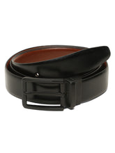 Load image into Gallery viewer, Teakwood Men's Premium Genuine Leather 2-in-1 Reversible Belt | Black & Brown Fine Leather Finish | Black Rectangular Pin Buckle | Adjustable 35 mm Dress Belt for Formal, Casual, Office & Business Wear