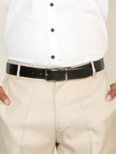Load image into Gallery viewer, Teakwood Men's Premium Genuine Leather 2-in-1 Reversible Belt | Black & Brown Fine Leather Finish |Nickle Black Linear Edge Pin Buckle | Adjustable 35 mm Dress Belt for Formal, Casual, Office & Business Wear