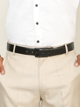 Load image into Gallery viewer, Teakwood Men's Premium Genuine Leather 2-in-1 Reversible Belt | Black & Brown Pebble Grain Leather Finish | Matte Black Linear Pin Buckle | Adjustable 35 mm Dress Belt for Formal, Casual, Office & Business Wear