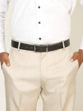 Load image into Gallery viewer, Teakwood Men's Premium Genuine Leather 2-in-1 Reversible Belt | Black & Brown Natural Grain Leather Finish |Nickel black Classic Angular Pin Buckle | Adjustable 35 mm Dress Belt for Formal, Casual, Office & Business Wear