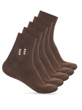 Load image into Gallery viewer, Teakwood Leathers Men's Pack Of 5 Cotton Above Ankle Length Socks
