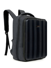 Load image into Gallery viewer, Teakwood Leathers Unisex 35L Laptop Backpack | Hard Shell Front Panel | 3-Digit Security Lock | Fits Up to 18 Inch Laptop | Trolley Sleeve, Multiple Pockets & Bottle Holders | Travel, Office & Business Backpack
