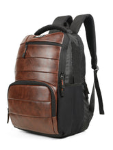 Load image into Gallery viewer, Teakwood Leathers Unisex 35L Laptop Backpack | Premium Vegan Leather | Fits Up to 18 Inch Laptop | Trolley Sleeve, 2 Main Compartments, 2 Front Zip Pockets & Dual Bottle Holders | Travel, Office & Business Backpack, Brown
