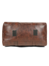 Load image into Gallery viewer, Teakwood Leathers Unisex 50L Vegan Leather Duffle Bag | Large Travel Bag | Detachable Shoulder Strap | Spacious Main Compartment & Side Zip Pocket | Weekend, Gym & Business Travel Bag, Brown