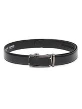 Load image into Gallery viewer, Men Texture Black Leather Auto-Lock Buckle Belt