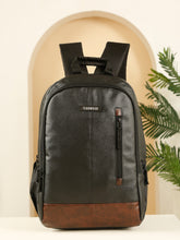 Load image into Gallery viewer, Teakwood Leathers Unisex Vegan Leather Laptop Backpack | 30L Capacity | Fits Up to 18-Inch Laptop | Multi-Compartment Office, College & Travel Backpack | Bottle Holder | Water-Resistant
