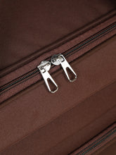 Load image into Gallery viewer, Brown Printed Large Duffel Trolley Bag