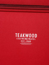 Load image into Gallery viewer, Red Printed Medium Duffel Trolley Bag