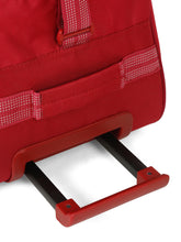 Load image into Gallery viewer, Red Printed Large Duffel Trolley Bag